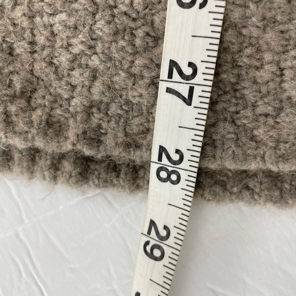 Loft beige wool alpaca draped waterfall cardigan‎ size Large - Picture 11 of 11